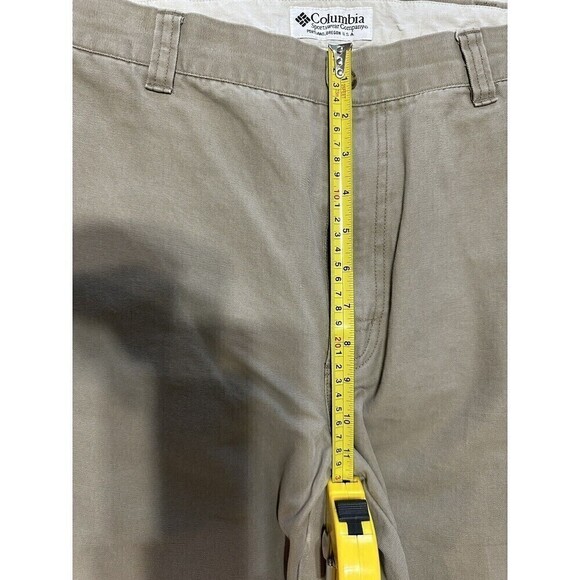 Columbia Sportswear Men's 36 x 34 Khaki Hiking Cargo Utility Work Pants - Picture 7 of 11